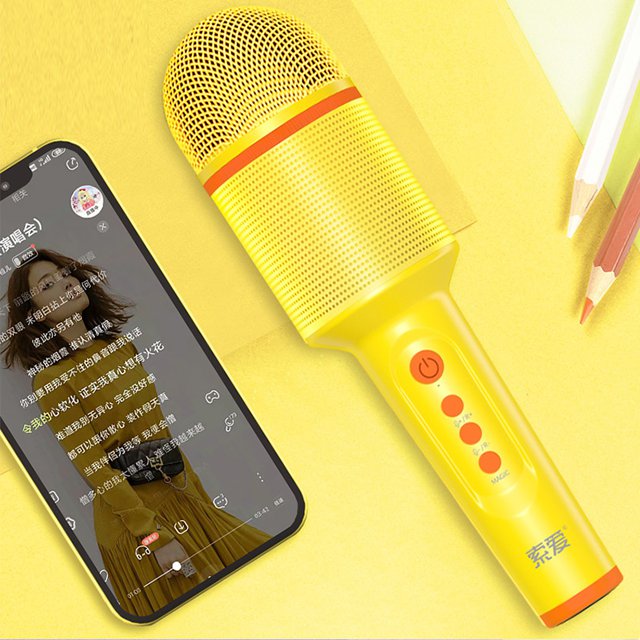 Singing artifact audio integrated wireless bluetooth family ktv children microphone