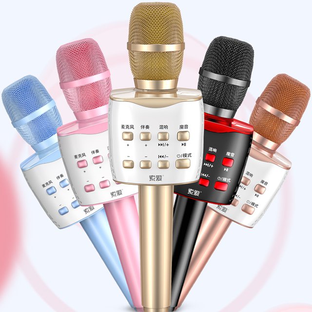 Portable Handheld Karaoke Player Wireless Handheld KTV Microphone
