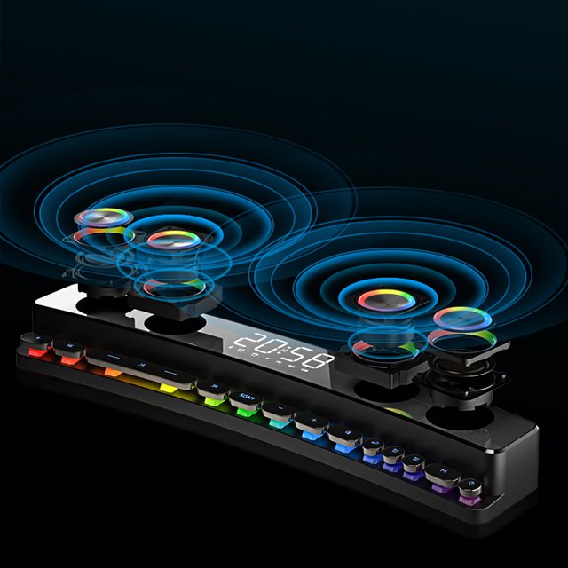 SOAIY SH39 Bluetooth wireless RGB gaming speaker with mechanical buttons