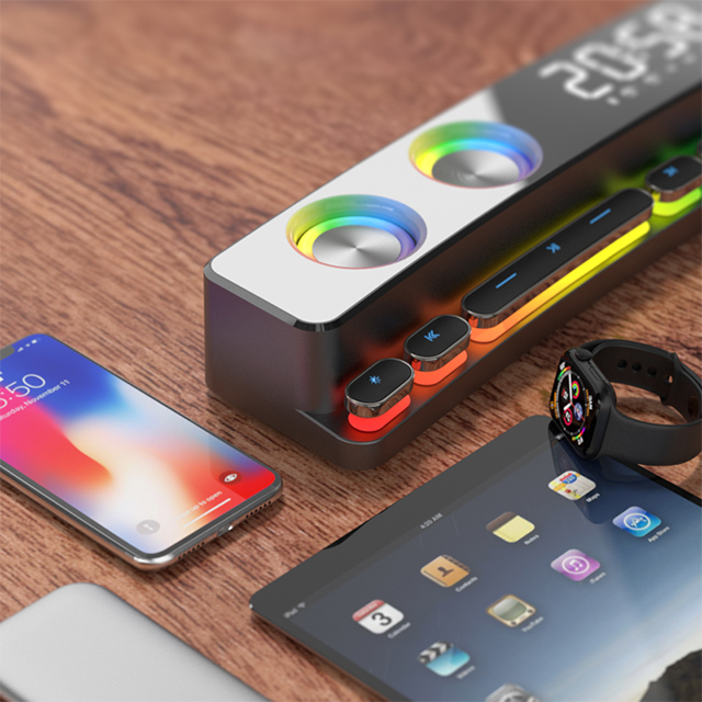 SOAIY SH39 Bluetooth wireless RGB gaming speaker with mechanical buttons