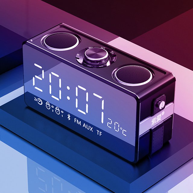 SOAIY S18 Portable LED display bass retro hifi radio music player Blue tooth hi fi speakers