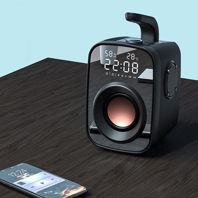 SOAIY SH25 LED display Blue tooth 5.0 outdoor subwoofer bass speaker portable wireless