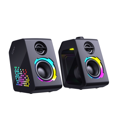 SOAIY SH20 RGB light gaming desktop Bluetooth 5.0 active sound box computer speaker