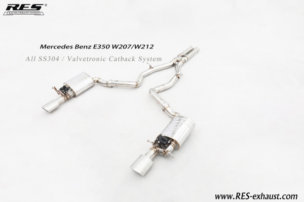 Mercedes-Benz W212 All SS304 / Valvetronic Catback System