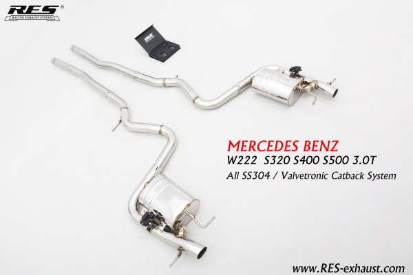 Mercedes-Benz W222 All SS304 / Valvetronic Catback System