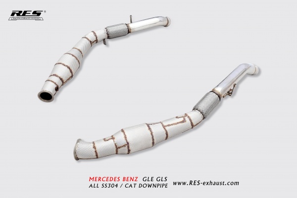 Mercedes-Benz GLS-W167 All SS304 / Cat Downpipe With Heat Shield