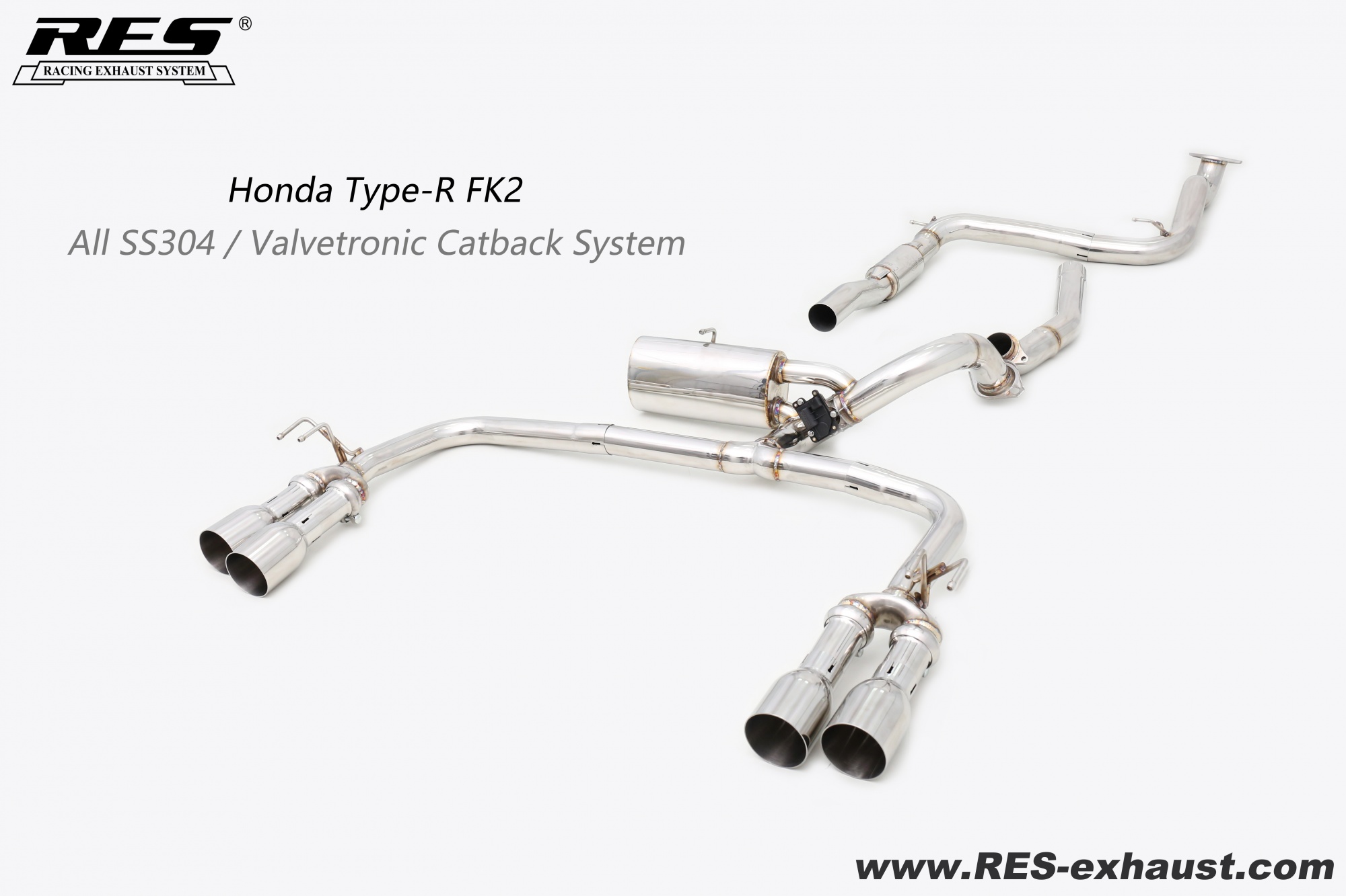 Honda Type-R FK2 All SS304 / Valvetronic Catback System-Foshan Ke Yate ...