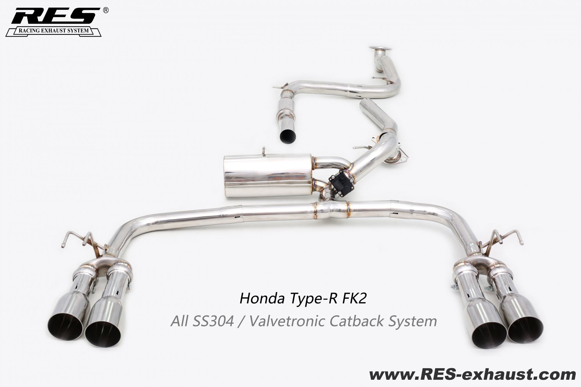Honda Type-R FK2 All SS304 / Valvetronic Catback System-Foshan Ke Yate ...
