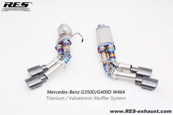 Mercedes-Benz G350D/G400D Titanium / Valvetronic Muffler System
