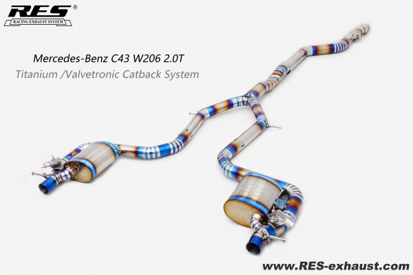 Mercedes-Benz C43 W206 2.0T Titanium / Valvetronic Catback System