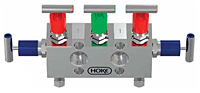 HOKE直接安装 5 阀歧管，型号 HM8512