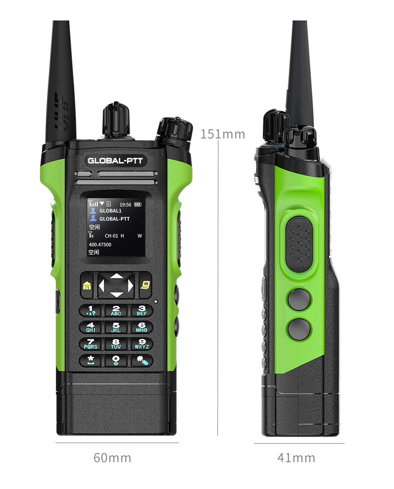 Global Ptt Profesional Walkie Talkie G Poc Uhf Two Way Radiocommutator Large Long Range