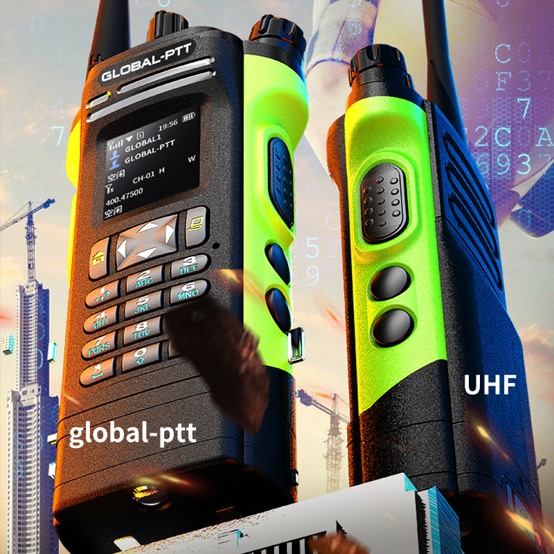 Global Ptt Profesional Walkie Talkie G Poc Uhf Two Way Radiocommutator Large Long Range