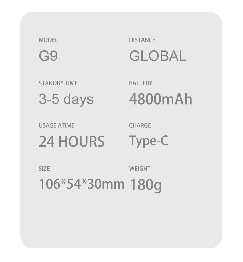 G9 global-ptt 4G full bands EU/NA poc radio two way radio unlimited distance high quality