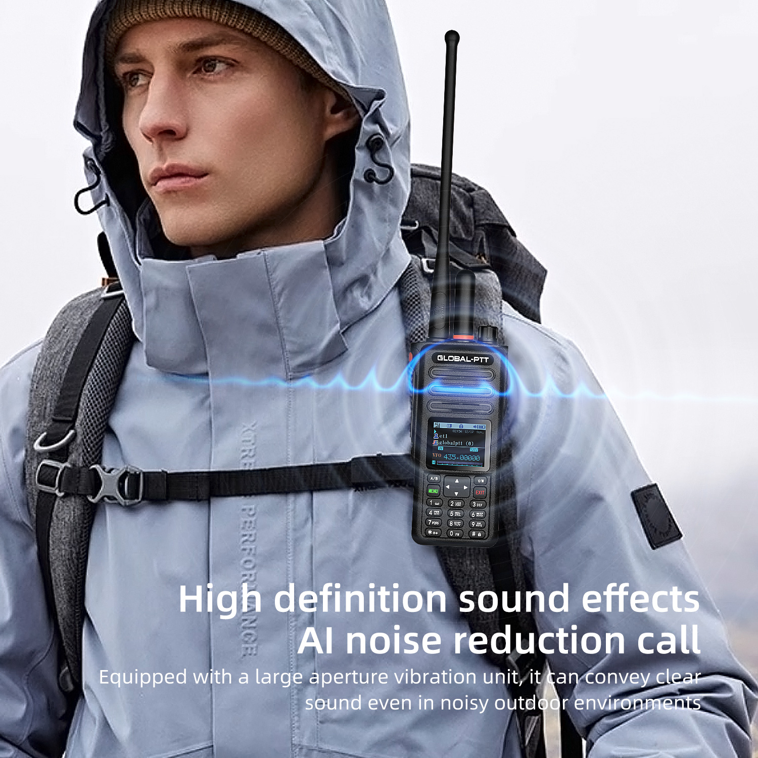 G8plus POC+UHF （350-520MHZ）global-ptt worldwide two way radio  10 watts analog