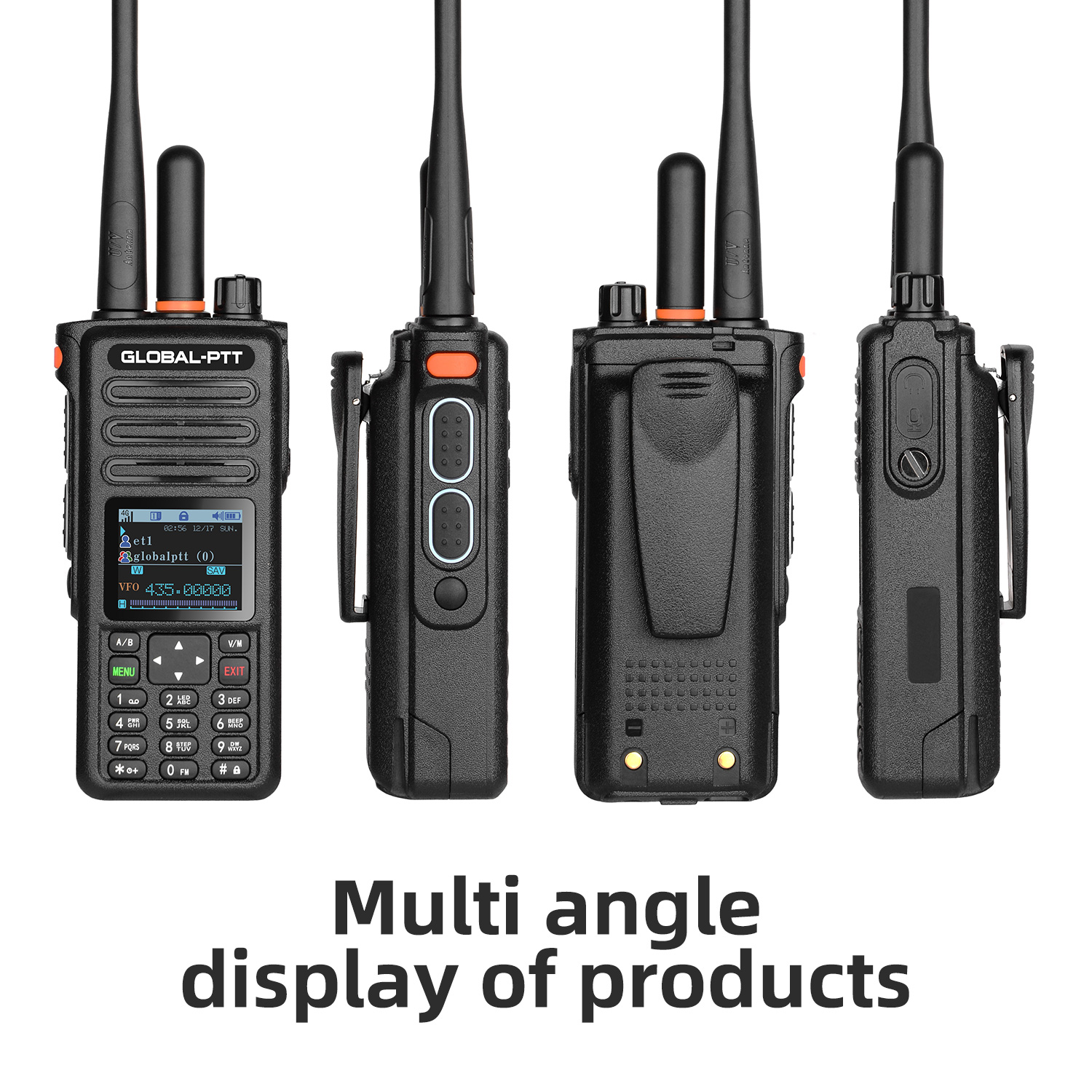 G8plus POC+UHF （350-520MHZ）global-ptt worldwide two way radio  10 watts analog