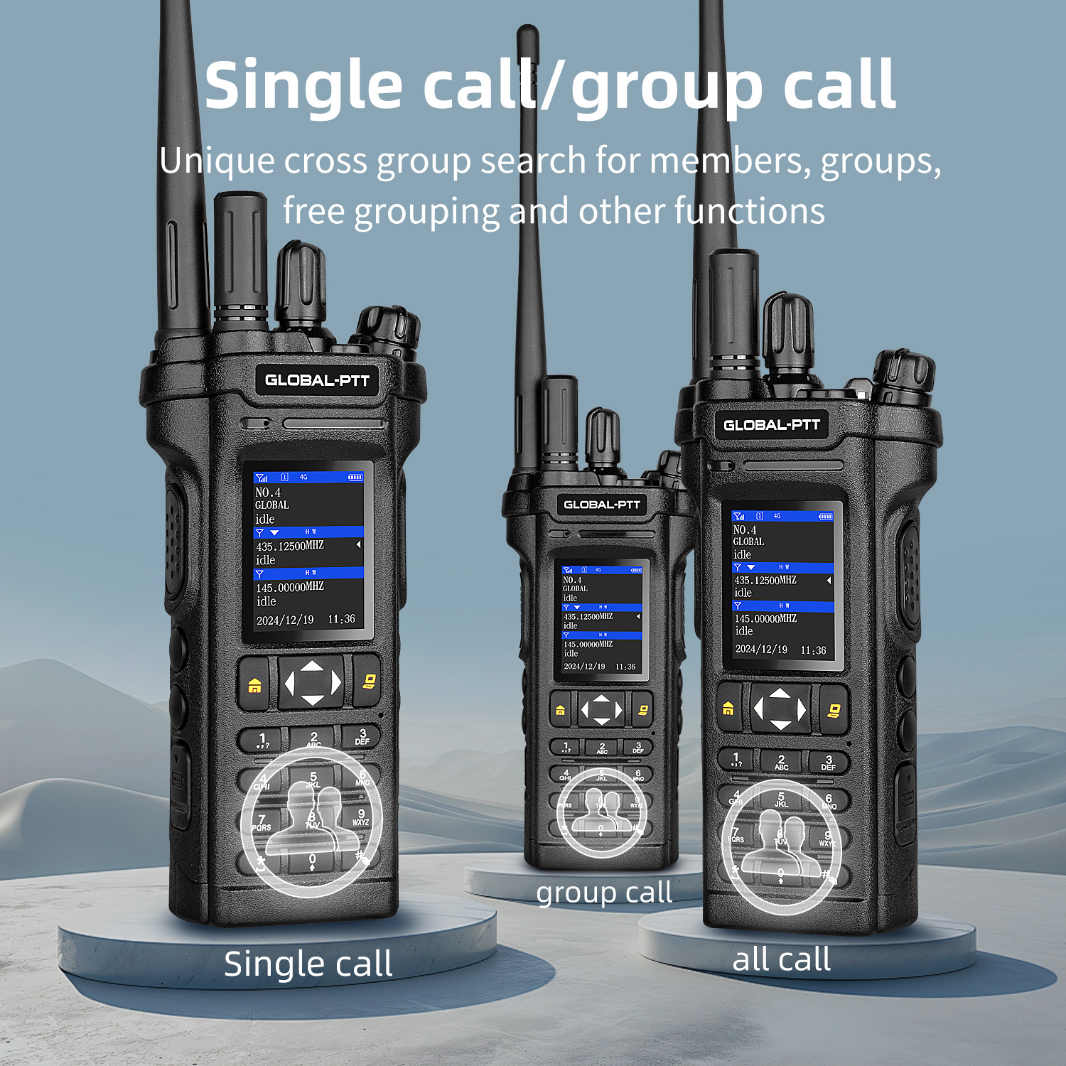 5288plus POC+UV （136-174MHZ&400-490MHZ）global-ptt worldwide two way radio  8 watts analog