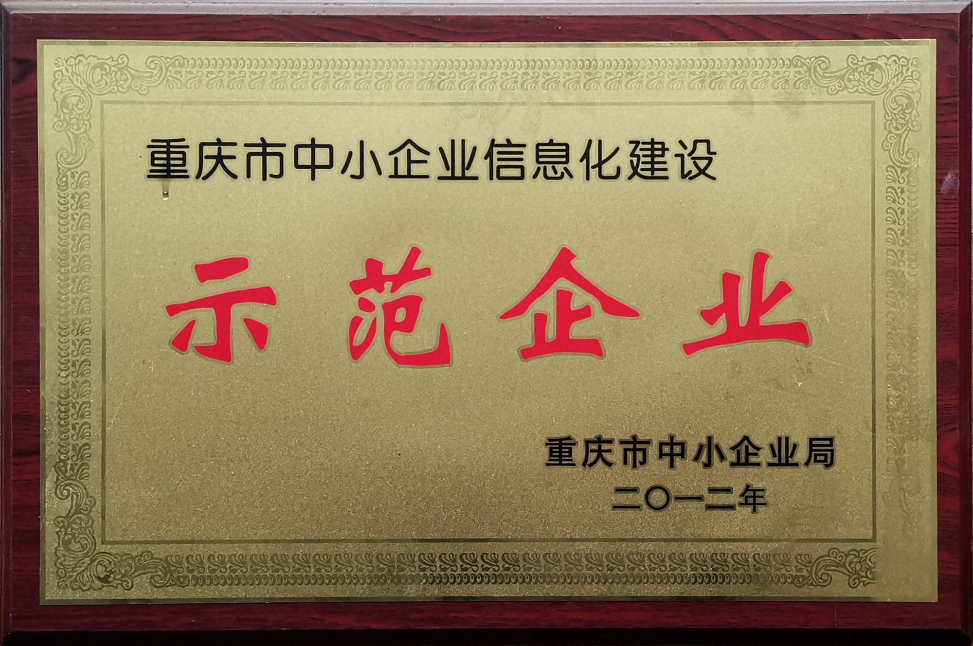 重庆市中小企业信息化建设示范企业