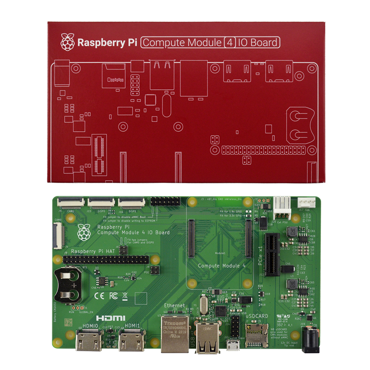 Raspberry Pi Compute Module 4 IO Boards Micro USB Socket 2 x MIPI DSI ...