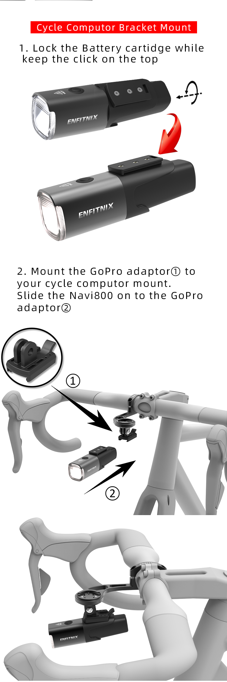 Navi800 Smart Bicycle Light