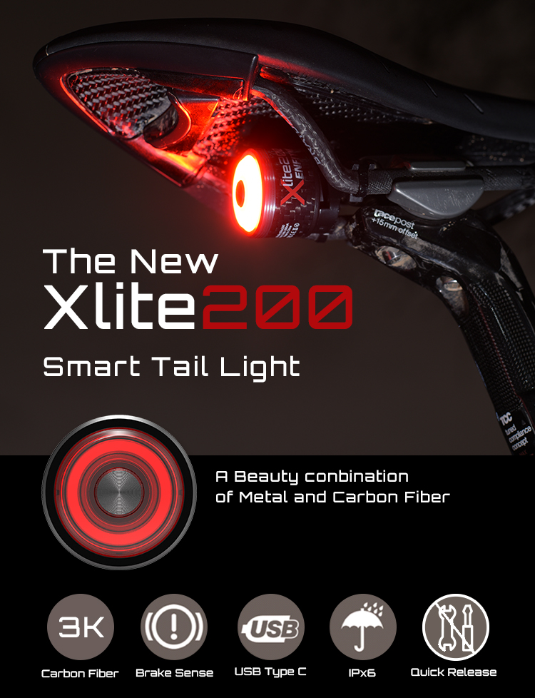 Xlite200 Carbon Smart Tail Light
