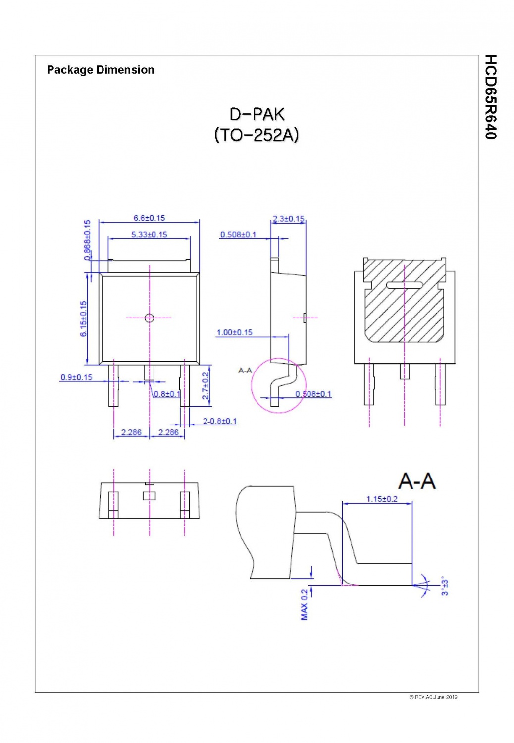 Hcd65r640 650V N-Channel Super Junction Mosfet