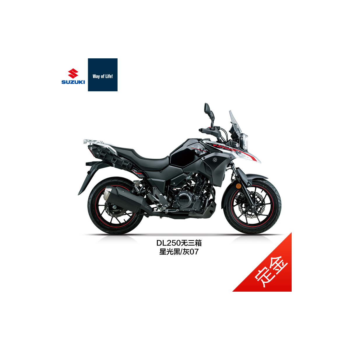 【定金】豪爵铃木 DL250-A ABS 摩托车 250cc双缸旅行无三箱