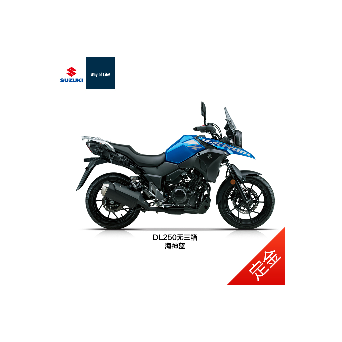 【定金】豪爵铃木 DL250-A ABS 摩托车 250cc双缸旅行无三箱