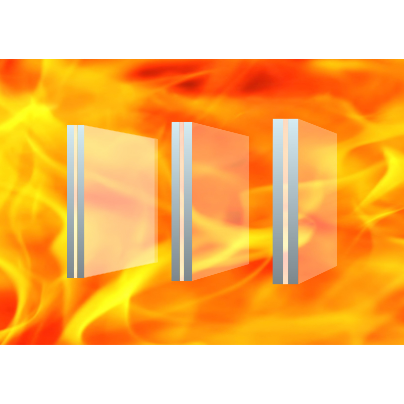 新型硅类复合非隔热型防火璃