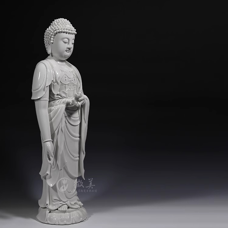 阿弥陀佛 立像 白瓷  9” 16” 18” 28” 33”