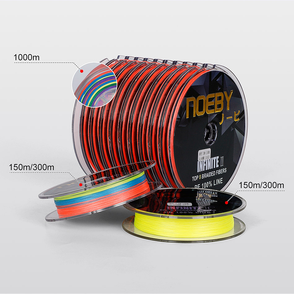  TOMYEUS Fishing Wire 8 Strands 100M Multicolor Braided