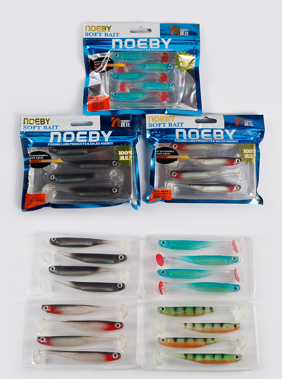 NOEBY W8024 115mm Paddle tail Soft Bait –