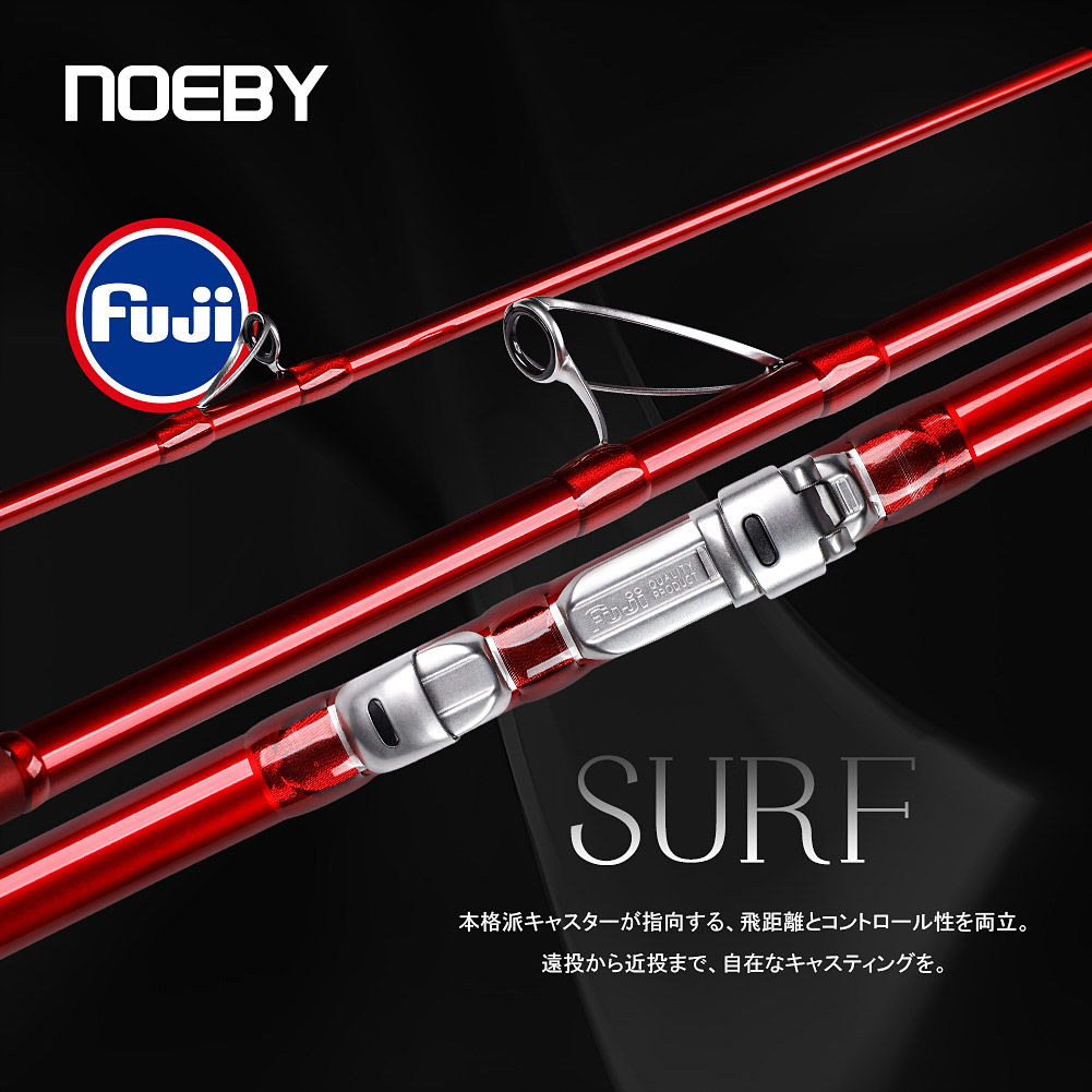 Noeby Surf Master Fishing Rod Surf Long Casting 425AX BX Lure Weight  80-220G 100-250G Fuji Guide For Saltwater Fishing Rods