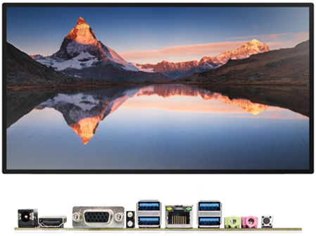 27-inch four-sided capacitive touch Windows all-in-one machine X86 structure, Win10 system, fourth-generation i5 8+128G
