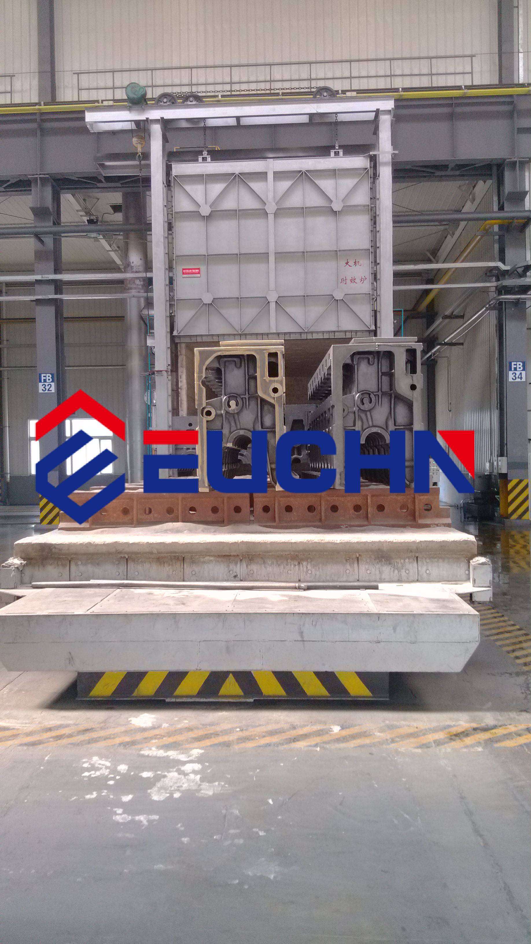 Large bogie-hearth natural gas heating furnace series GT