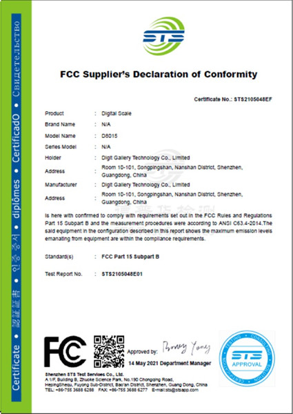 D8068 CE Certificate